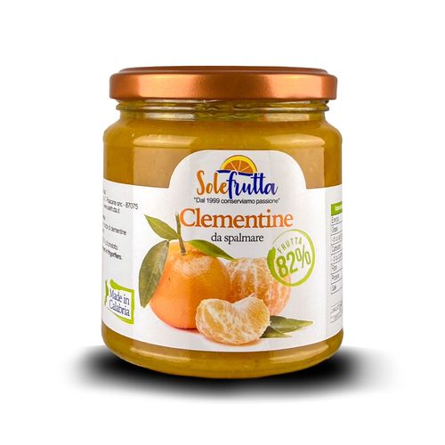 Solefrutta - Clementinen-Fruchtaufstrich (Clementine) 82% Frucht - Glas netto 340g